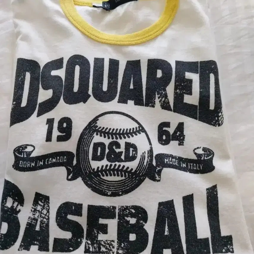 [BUNJANG] Dsquared2 Baseball Round T-shirt / 디스퀘어드 정품 베이스볼 라운드 반팔티