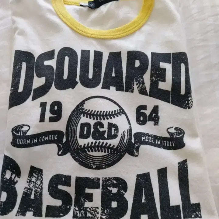 [BUNJANG] Dsquared2 Baseball Round T-shirt / 디스퀘어드 정품 베이스볼 라운드 반팔티
