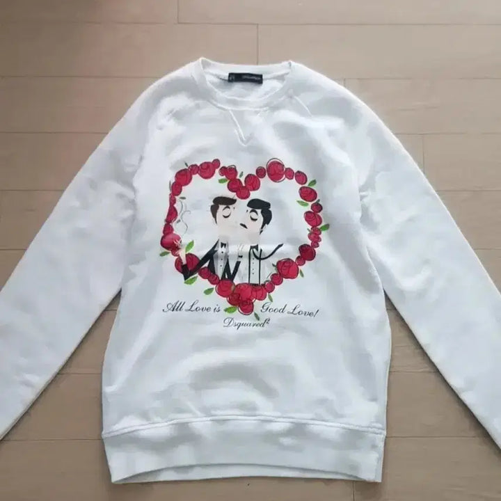 [BUNJANG] Dsquared2 Dean & Dan Heart Sweatshirt / 디스퀘어드 딘앤댄 하트 맨투맨