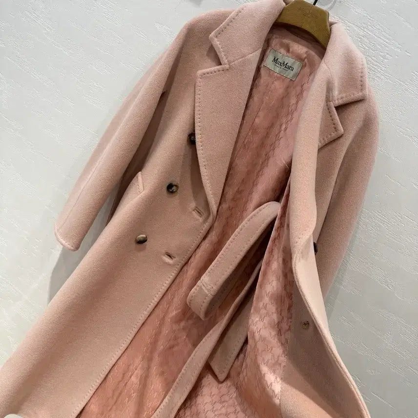 [BUNJANG] Max Mara Pink Double Coat / 막스마라 핑크 더블 코트 101801