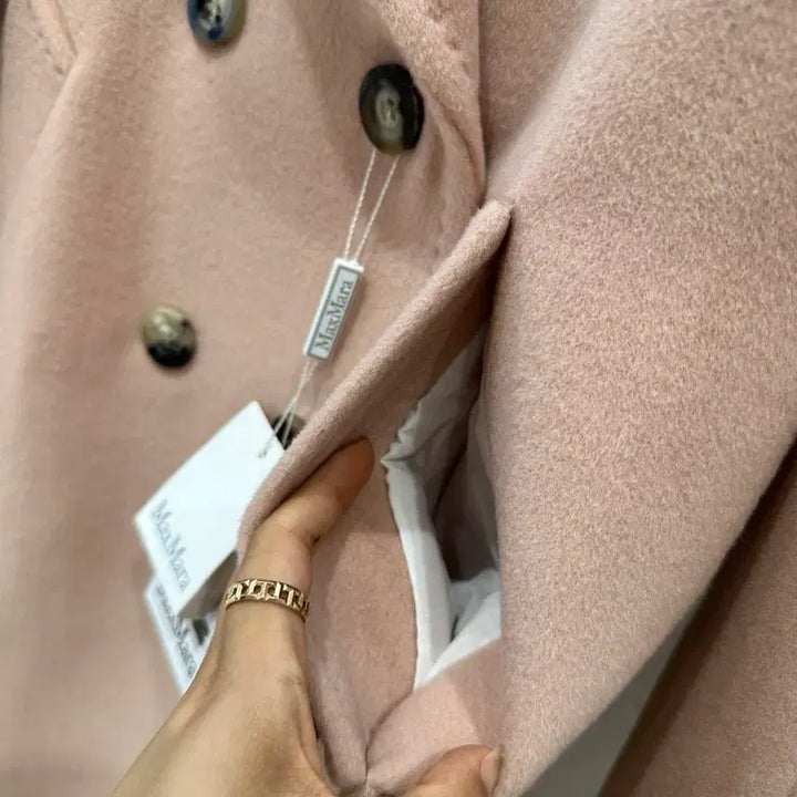 [BUNJANG] Max Mara Pink Double Coat / 막스마라 핑크 더블 코트 101801