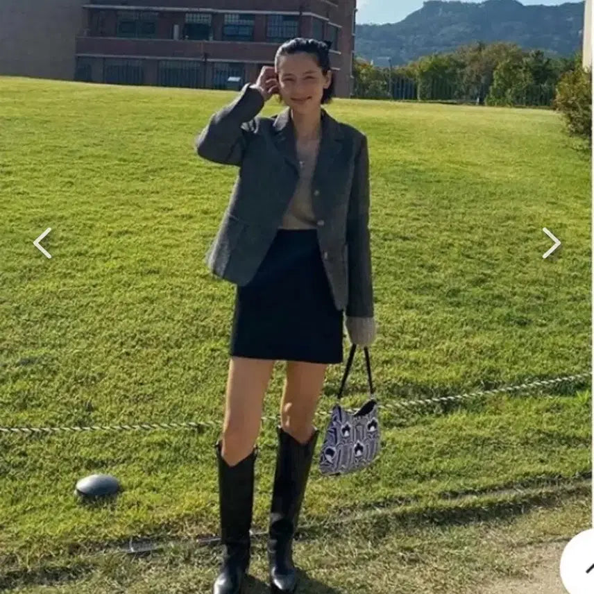 [BUNJANG] Frontrow Harris Tweed Jacket XS / 프론트로우 해리스 트위드 자켓 xs