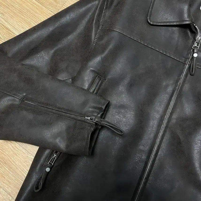 [BUNJANG] Partimento Women Washed Single Leather Jacket Brown / 파르티멘토 우먼 워시드 싱글 레더 자켓 브라운 (새상품)