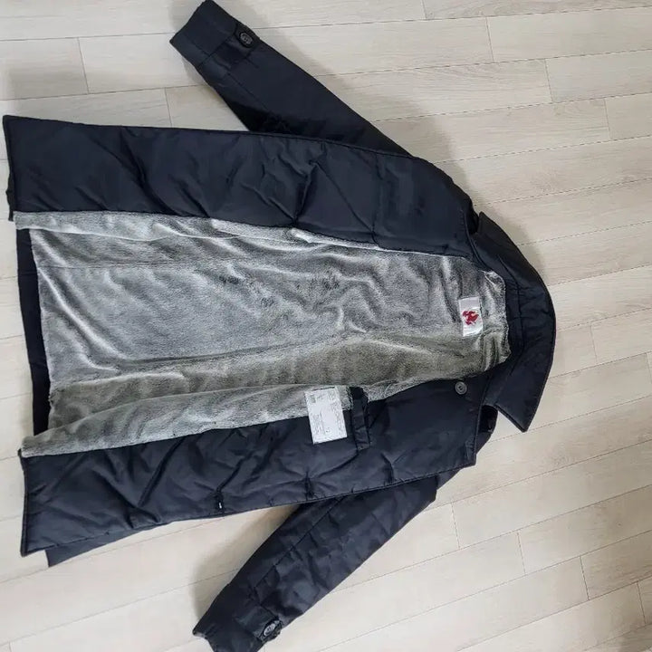 [BUNJANG] Black Double Button Padded Coat (Size 100-105) / 블랙 더블 버튼 패딩 코트(100~105)