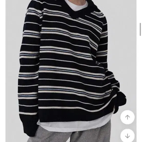 [BUNJANG] Knit Top / 카라니트