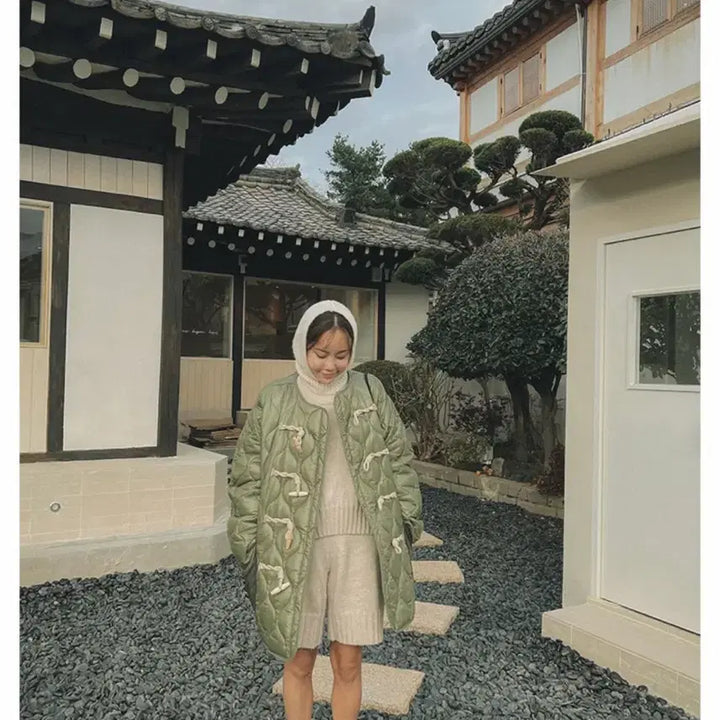 [BUNJANG] Quilting Jacket / [하나언니] 퀼팅 누빔 점퍼 카키