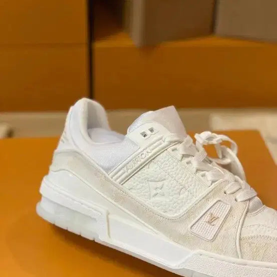 [BUNJANG] Denim White Trainers (Size 270) / 데님 화이트 트레이너 270