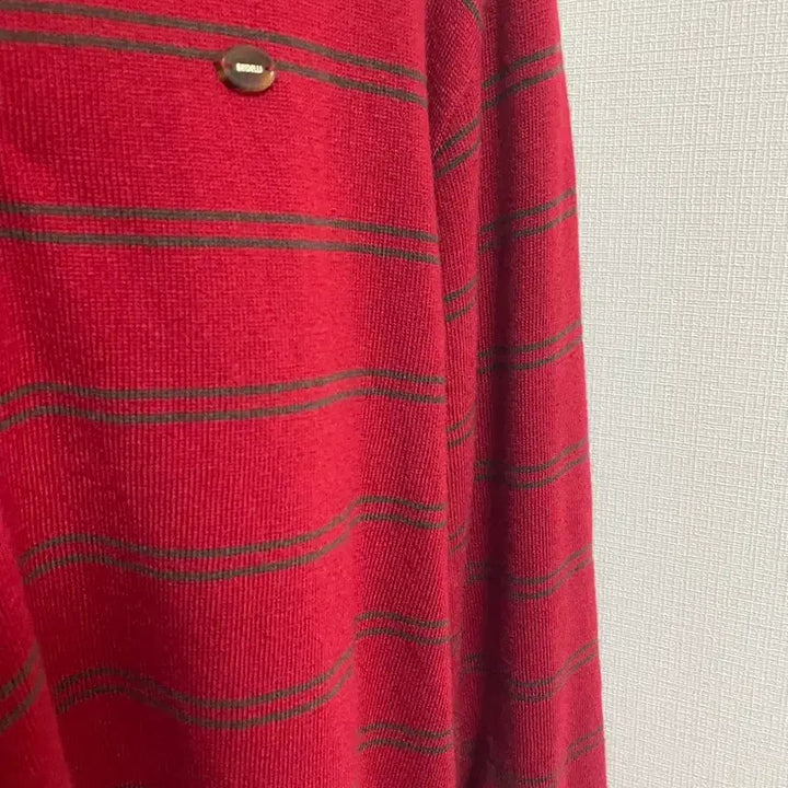 [BUNJANG] Kim Ahop Blackup Stripe Collar T-Shirt / 줄무늬 카라 티셔츠 스프라이프 긴팔 미쏘 에잇세컨즈 김아홉 바온 블랙업