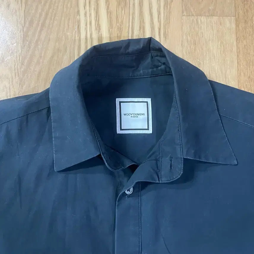 [BUNJANG] Wooyoungmi Cotton Back Logo Shirt / 우영미 코튼 백로고 셔츠 100사이즈