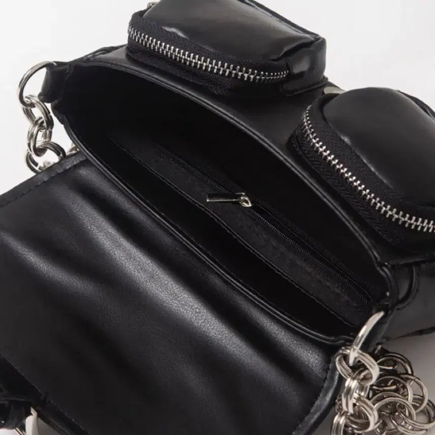 [BUNJANG] Belt Chain Shoulder Bag / 벨트 체인 숄더백