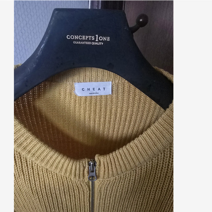 [BUNJANG] CHEAT Mustard Cardigan / [가디건] CHEAT 가디건 2XL 110 / 머스타드