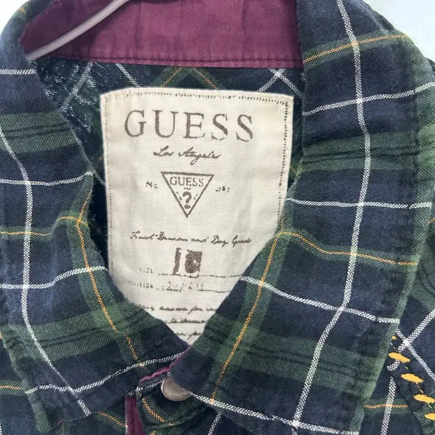 [BUNJANG] Western Style Checkered Shirt / 게스 체크 남방 웨스턴 스타일 셔츠