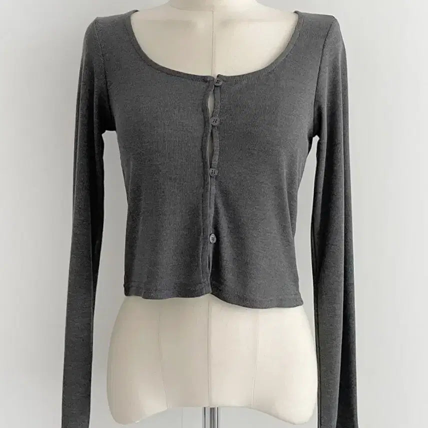 [BUNJANG] Twee Round Neck Long Sleeve Ivory Cardigan / 새상품 | 트위 라운드넥 긴팔 여리핏 아이보리 가디건 급처 ! twee