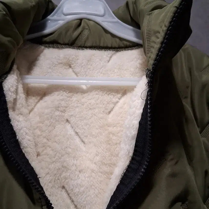 [BUNJANG] Men's Khaki Quilted Padded Jacket / 남성 카키 퀼팅 안감 솜 자켓 새상품