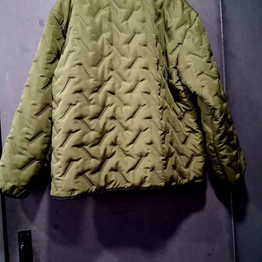 [BUNJANG] Men's Khaki Quilted Padded Jacket / 남성 카키 퀼팅 안감 솜 자켓 새상품