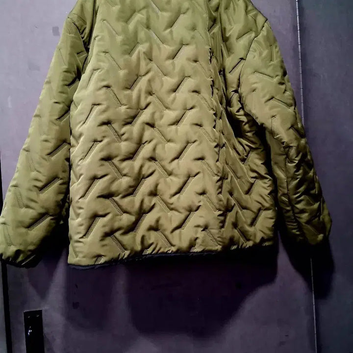 [BUNJANG] Men's Khaki Quilted Padded Jacket / 남성 카키 퀼팅 안감 솜 자켓 새상품