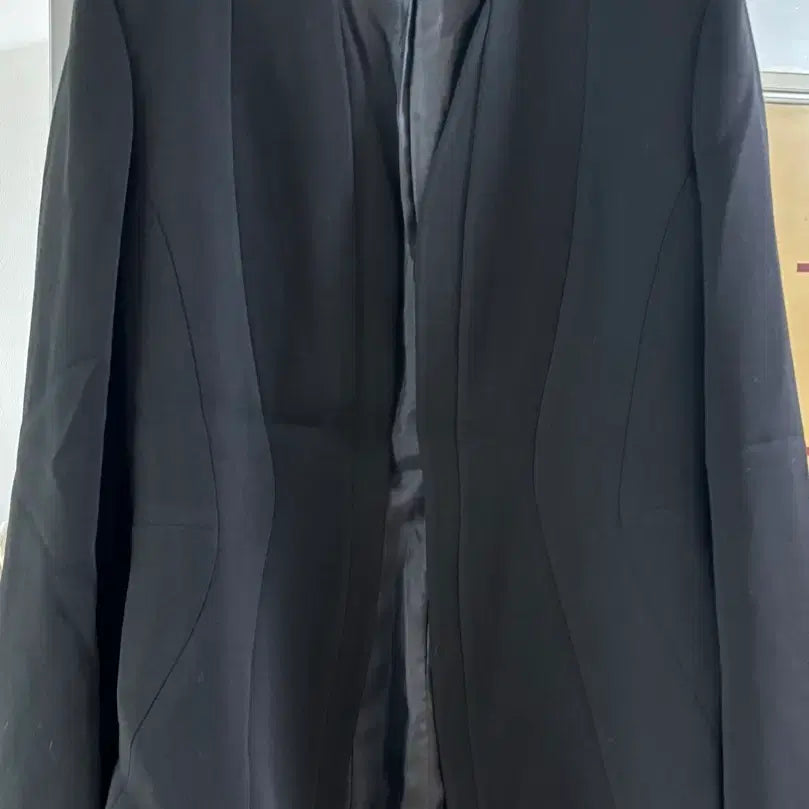 [BUNJANG] Black Collarless Jacket / 블랙 노카라자켓