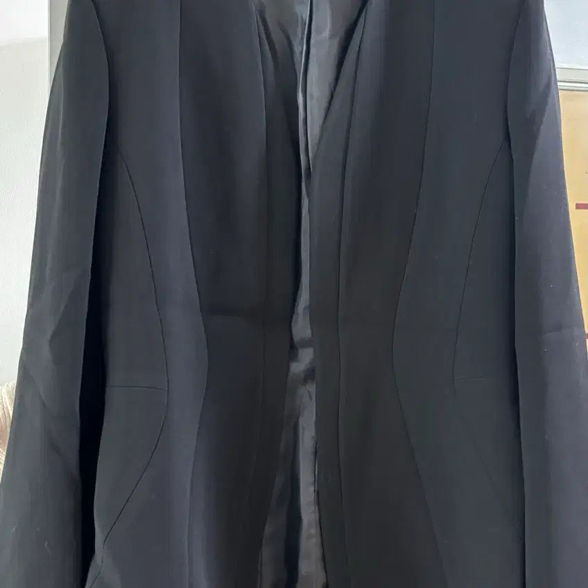 [BUNJANG] Black Collarless Jacket / 블랙 노카라자켓