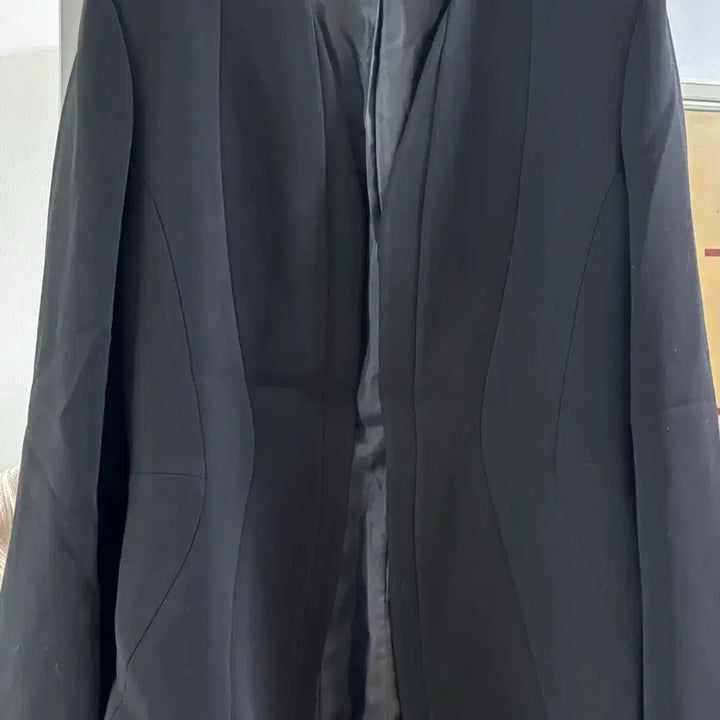 [BUNJANG] Black Collarless Jacket / 블랙 노카라자켓