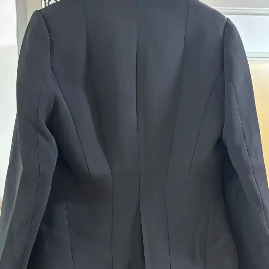 [BUNJANG] Black Collarless Jacket / 블랙 노카라자켓