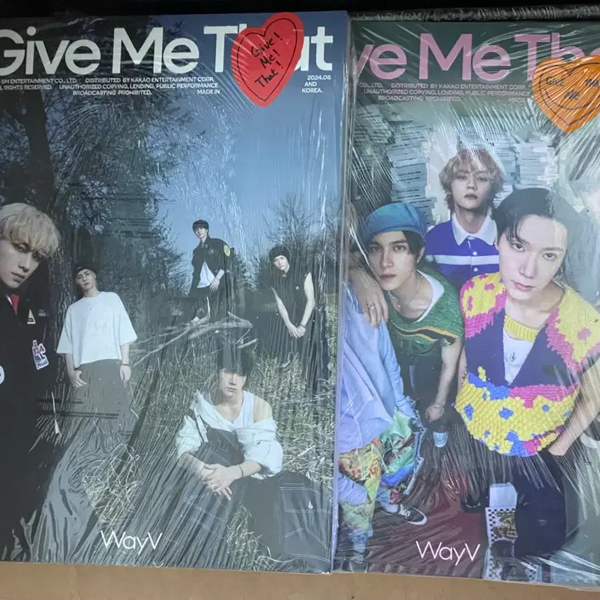 세트 Wayv give me that 깁미댓 미개봉 앨범