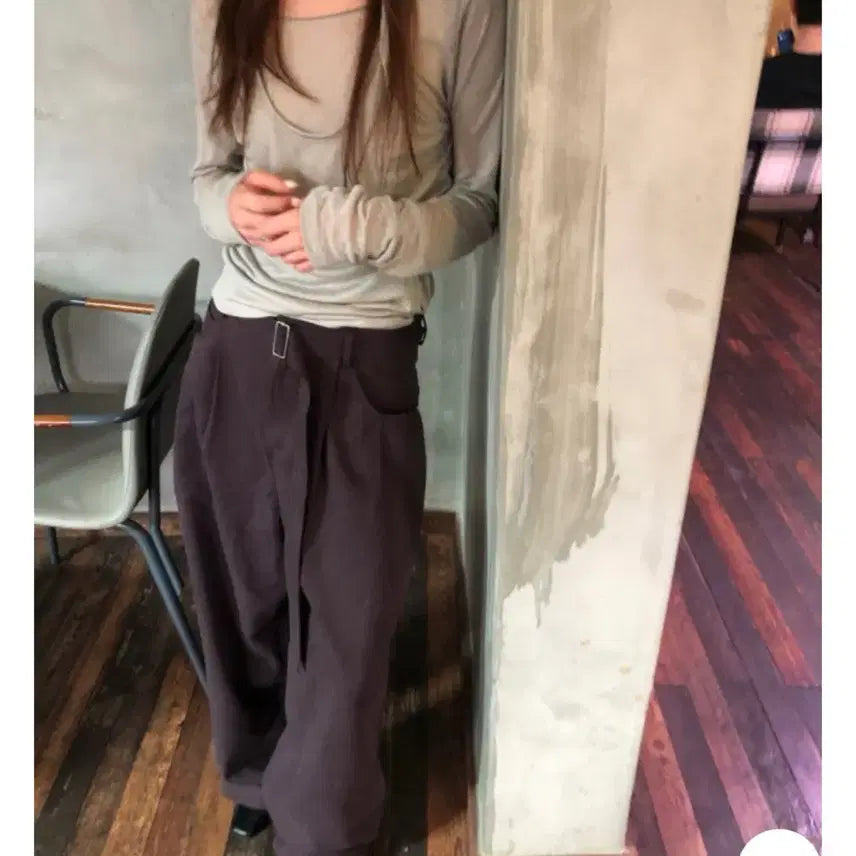 [BUNJANG] Lis Marro Layered Tee (Beige) / 리스 marro layered tee (베이지)