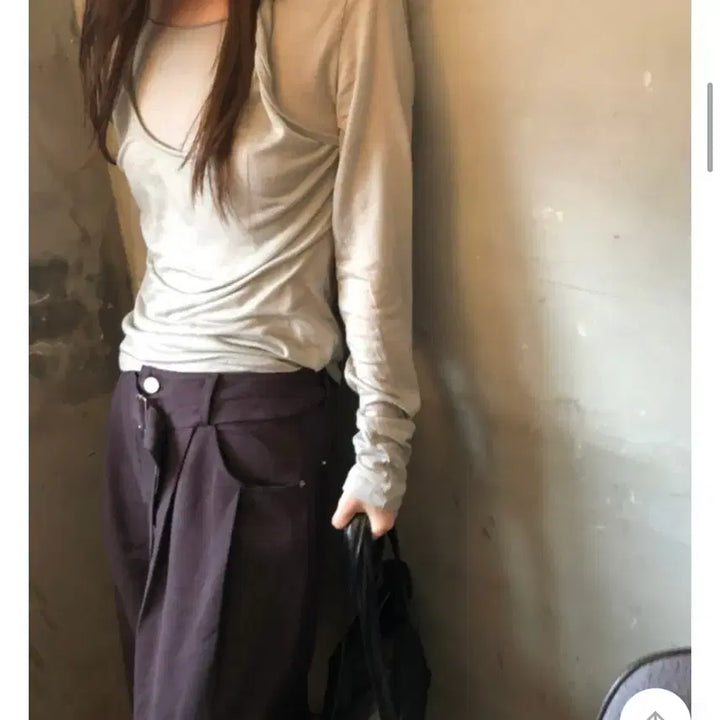 [BUNJANG] Lis Marro Layered Tee (Beige) / 리스 marro layered tee (베이지)