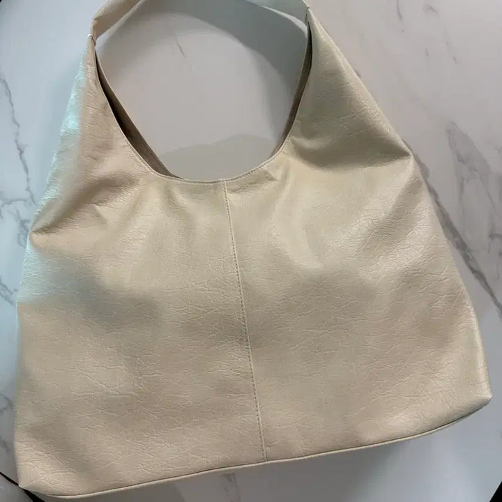 [BUNJANG] Lazy Shop Ivory Shopper Bag / 레이지샵 아이보리 쇼퍼백
