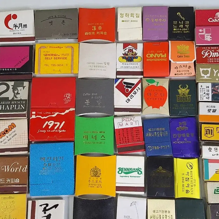 [BUNJANG] Antique Shop Advertisement Matchbox Collection - Special Matchbox 110 Items / 근대사 수집 상점 업소 광고 성냥 컬렉션ㅡ특수성냥 110개
