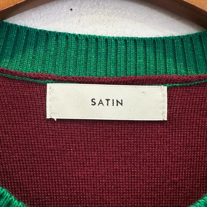 [BUNJANG] Satin Multicolor Cardigan / 55) 샤틴 멀티컬러 가디건 판매합니다!