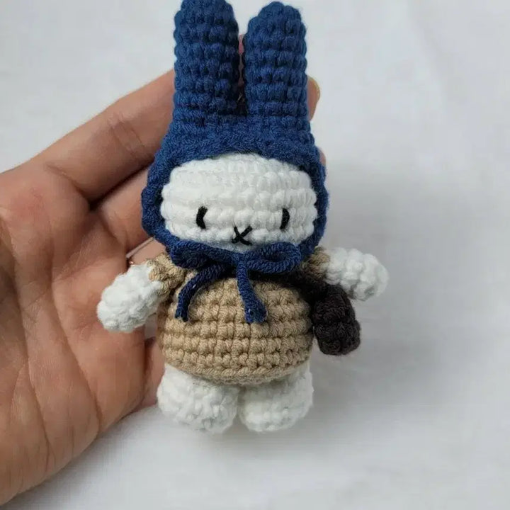 [BUNJANG] Handmade Crochet Miffy Keyring / (색상 커스텀 가능) 핸드메이드 뜨개 미피 키링