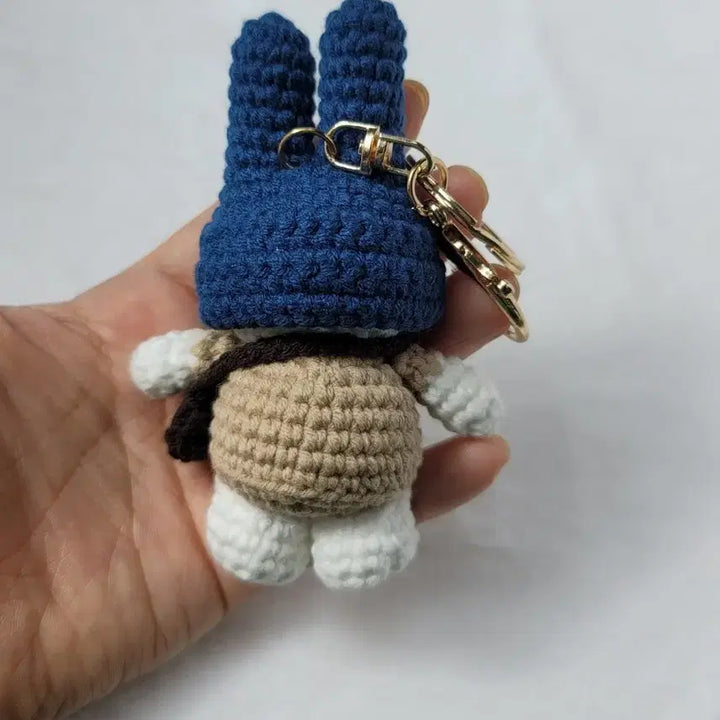 [BUNJANG] Handmade Crochet Miffy Keyring / (색상 커스텀 가능) 핸드메이드 뜨개 미피 키링