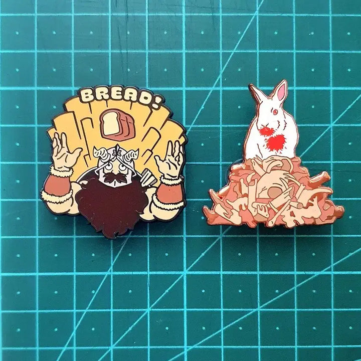 [BUNJANG] Delicious in Dungeon Senshi Badge Set / 던전밥 센시 뱃지