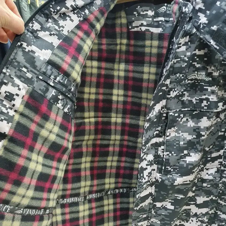 [BUNJANG] Military Patterned Hooded Padded Jacket / 카모 방한 밀리터리 면 패딩점퍼 얼룩이 후드잠바