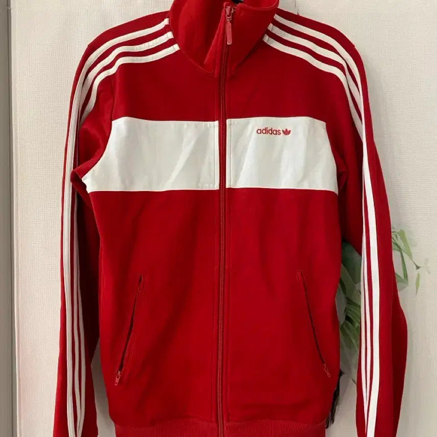 [BUNJANG] Adidas Beckenbauer Red/White Track Jacket / 95)아디다스 베켄바우어 레드/화이트 져지 집업