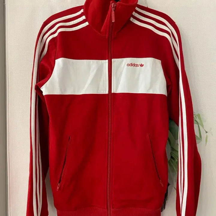 [BUNJANG] Adidas Beckenbauer Red/White Track Jacket / 95)아디다스 베켄바우어 레드/화이트 져지 집업