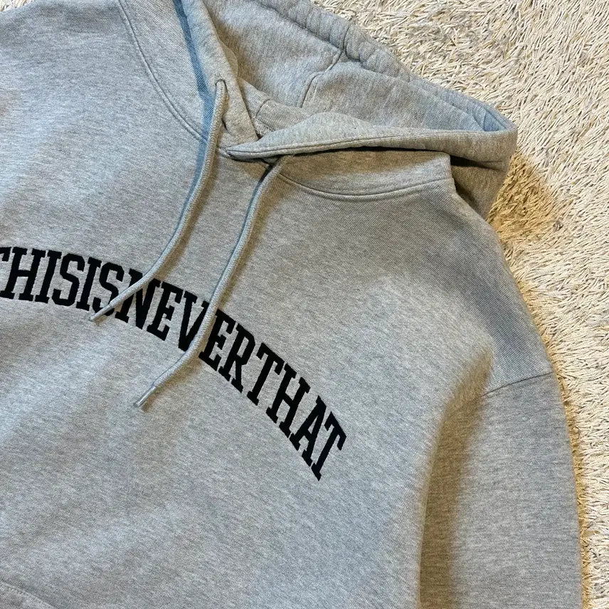 [BUNJANG] thisisneverthat Arch Logo Hoodie Gray (Used) / [L] 디스이즈네버댓 아치로고 후드티 그레이