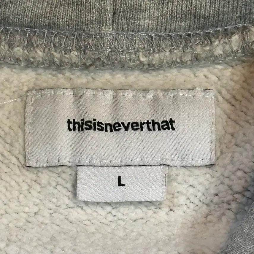 [BUNJANG] thisisneverthat Arch Logo Hoodie Gray (Used) / [L] 디스이즈네버댓 아치로고 후드티 그레이