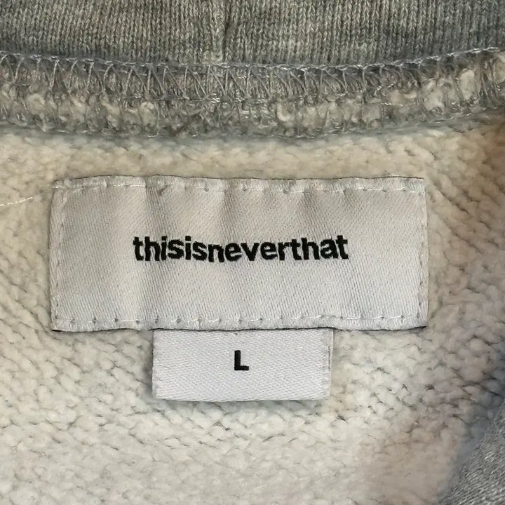 [BUNJANG] thisisneverthat Arch Logo Hoodie Gray (Used) / [L] 디스이즈네버댓 아치로고 후드티 그레이