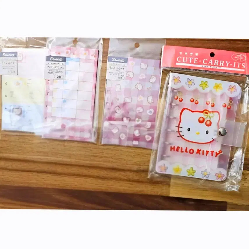 [BUNJANG] Cherry Kitty & Tulip Kitty Diary Inserts Set / 체리키티 다이어리 속지 3종세트, 튤립키티 다이어리 속지