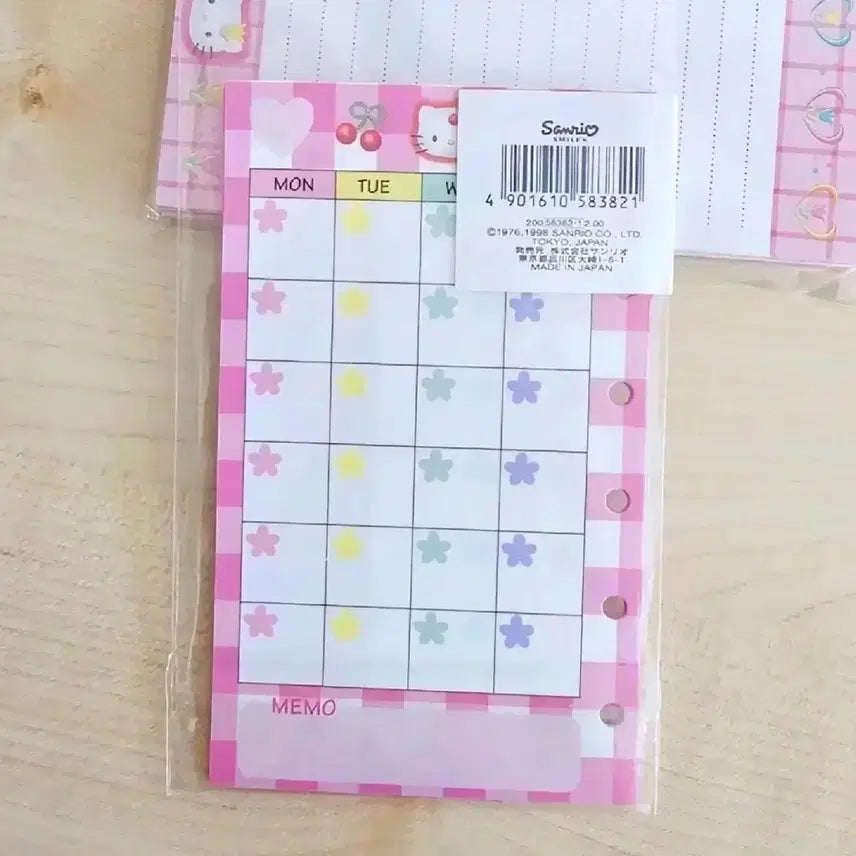 [BUNJANG] Cherry Kitty & Tulip Kitty Diary Inserts Set / 체리키티 다이어리 속지 3종세트, 튤립키티 다이어리 속지