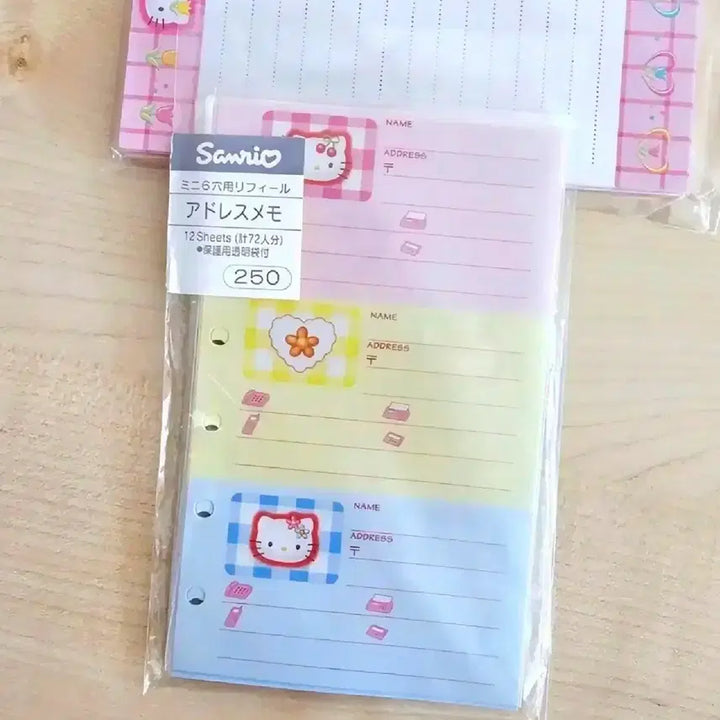 [BUNJANG] Cherry Kitty & Tulip Kitty Diary Inserts Set / 체리키티 다이어리 속지 3종세트, 튤립키티 다이어리 속지