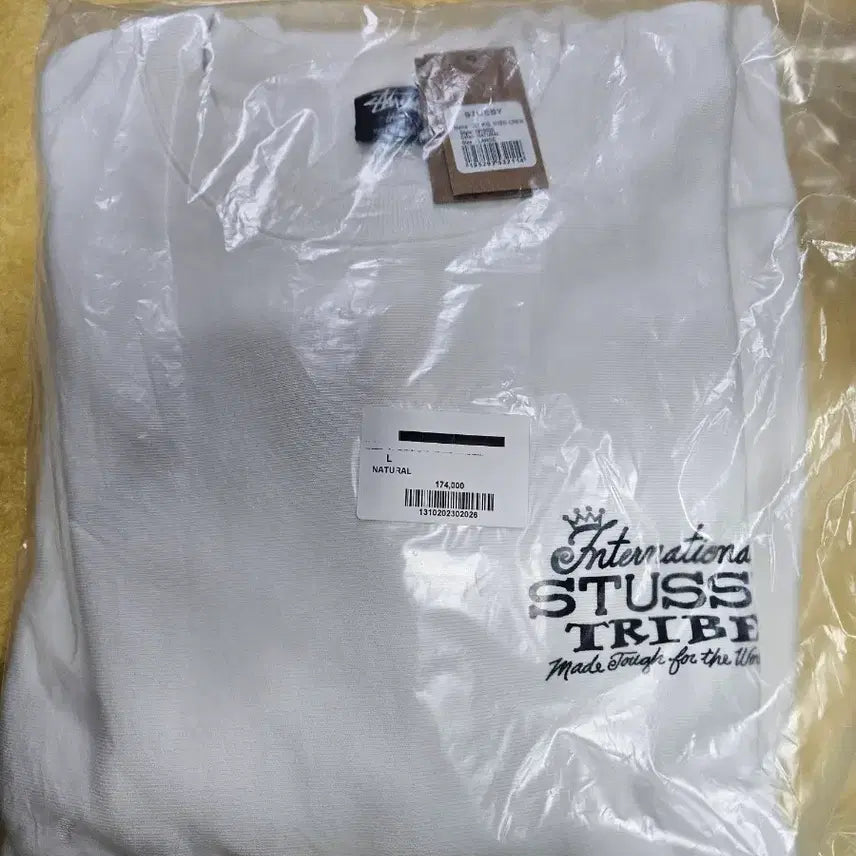 [BUNJANG] Stussy East Pigment Dyed Crew Natural Sweatshirt / [새상품] L 라지 스투시 이스트 피그먼트 다이드 크루 내츄럴 맨투맨