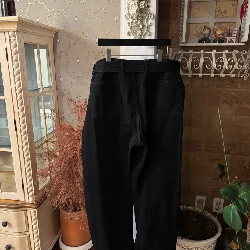 [BUNJANG] Lemaire Belted Denim Pants Black / 르메르 벨티드 데님 팬츠 블랙