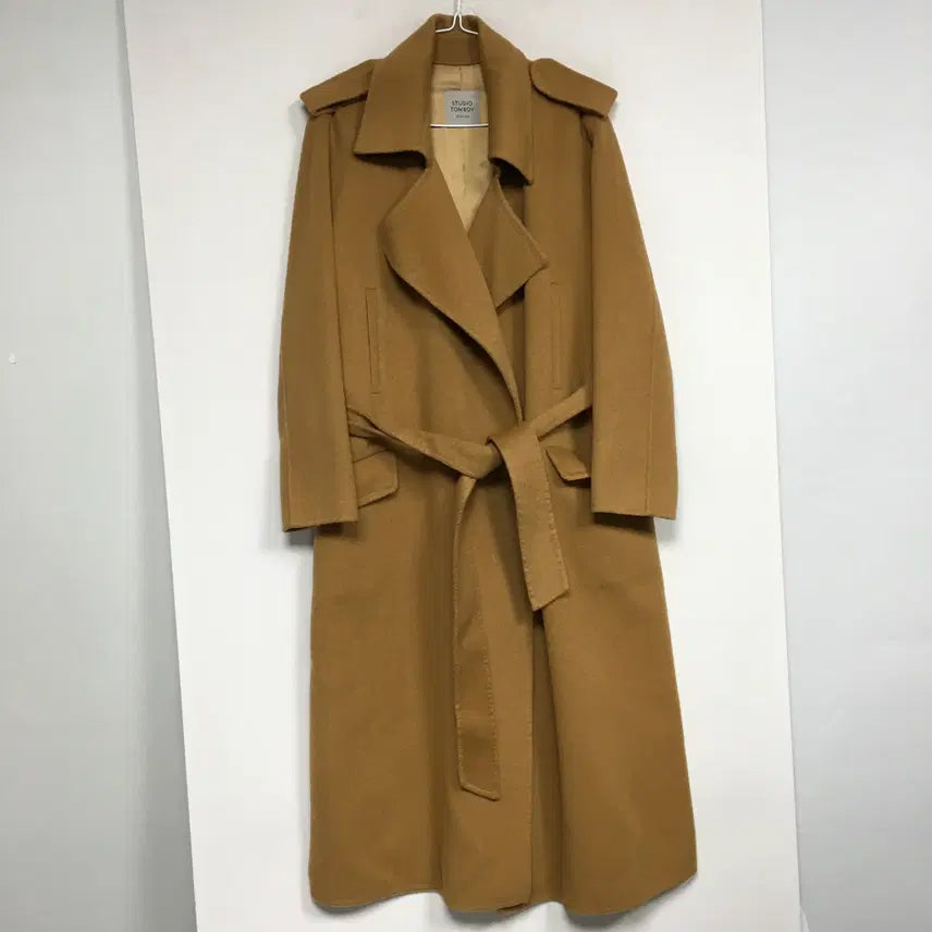 [BUNJANG] Studio Tomboy Wool Blend Handmade Belted Coat / 스튜디오톰보이 울 블렌드 핸드메이드 벨트 코트