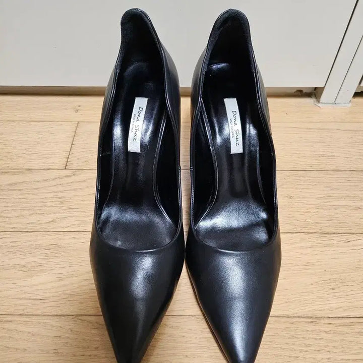 [BUNJANG] Donna Shoes Black Leather Heel Pumps (245mm) / 도나슈즈 블랙 가죽 힐 펌프스245