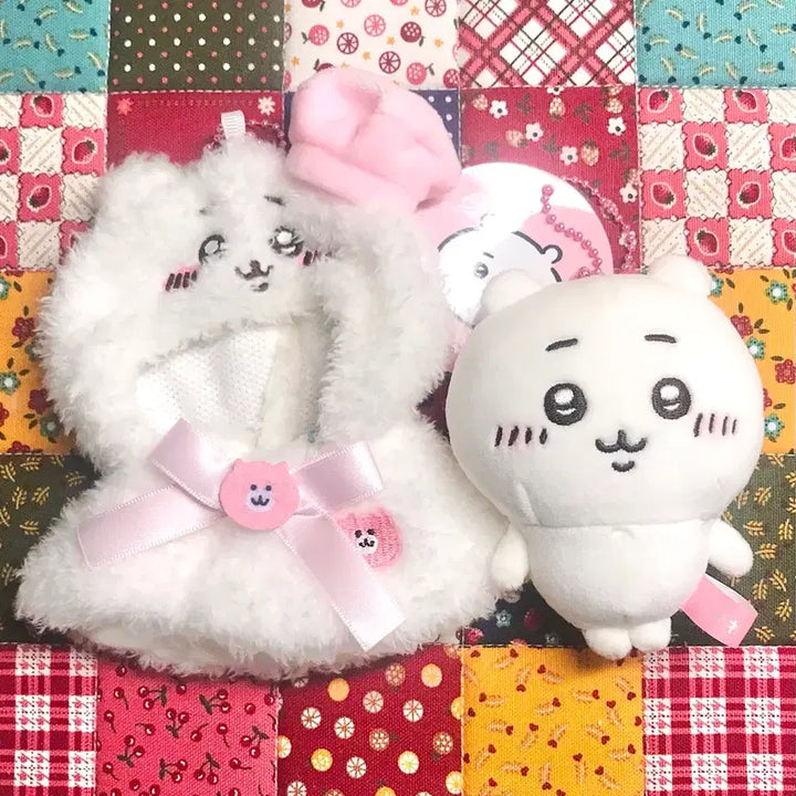 [BUNJANG] Character Chiikawa Hachiware Doll Keyring Set / 가격고정) 먼작귀 치이카와 인형키링 망토 세트 set 하치와레