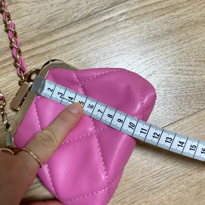 [BUNJANG] Pink Quilted Chain Mini Bag / 핑크 퀼팅 체인 미니백 가방