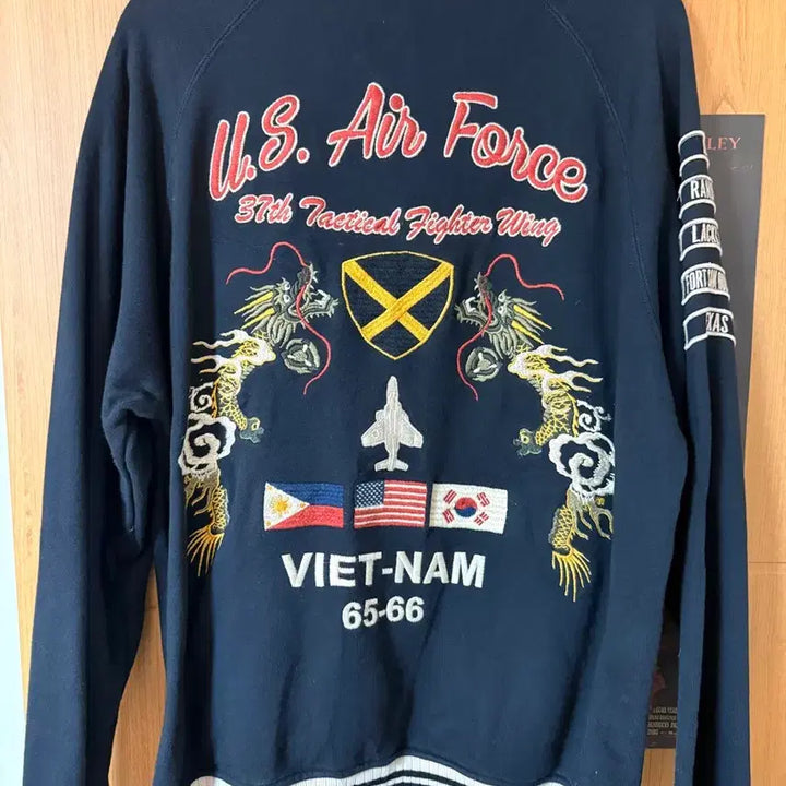 [BUNJANG] Avirex USAF Air Force Jersey Zip-up Jacket / 아비렉스 USAF 미공군 져지 집업