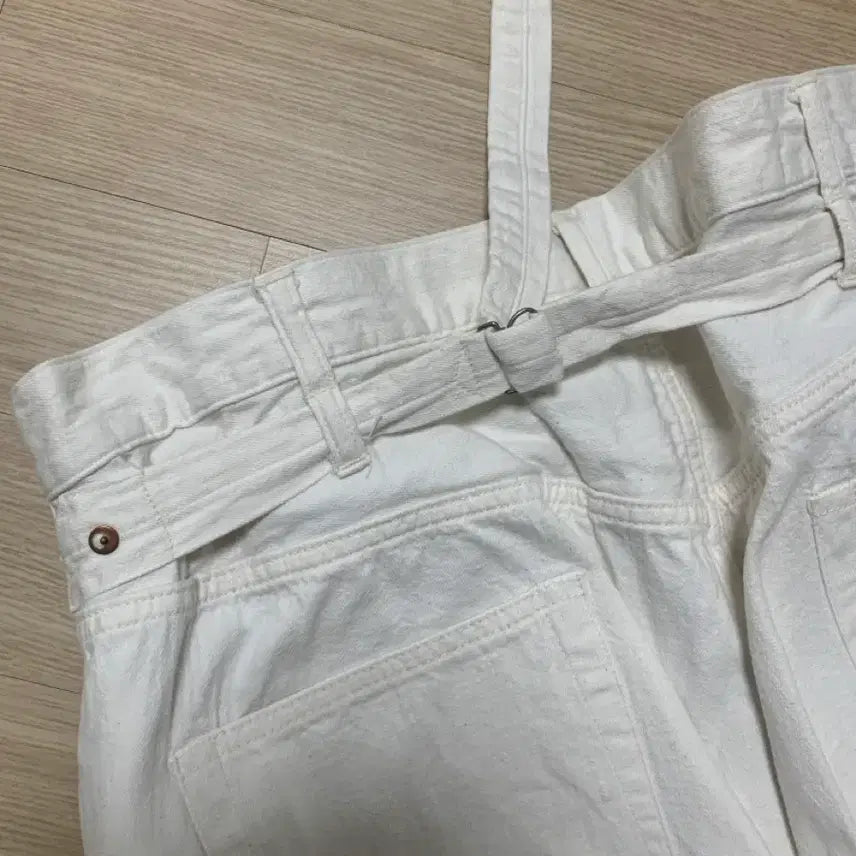 [BUNJANG] Captain Sunshine Buckle Bag Denim White / 캡틴선샤인 버클백 데님 화이트
